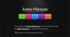 Desktop Screenshot of justinhileman.com